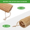 thumbnail image 4 of Esponja de lufa natural - Esponja de lufa para mujeres y hombres - Lufa exfoliante, depurador corporal para el cuidado de la piel, apariencia más radiante, respetuosa con el medio ambiente, 4 of 6