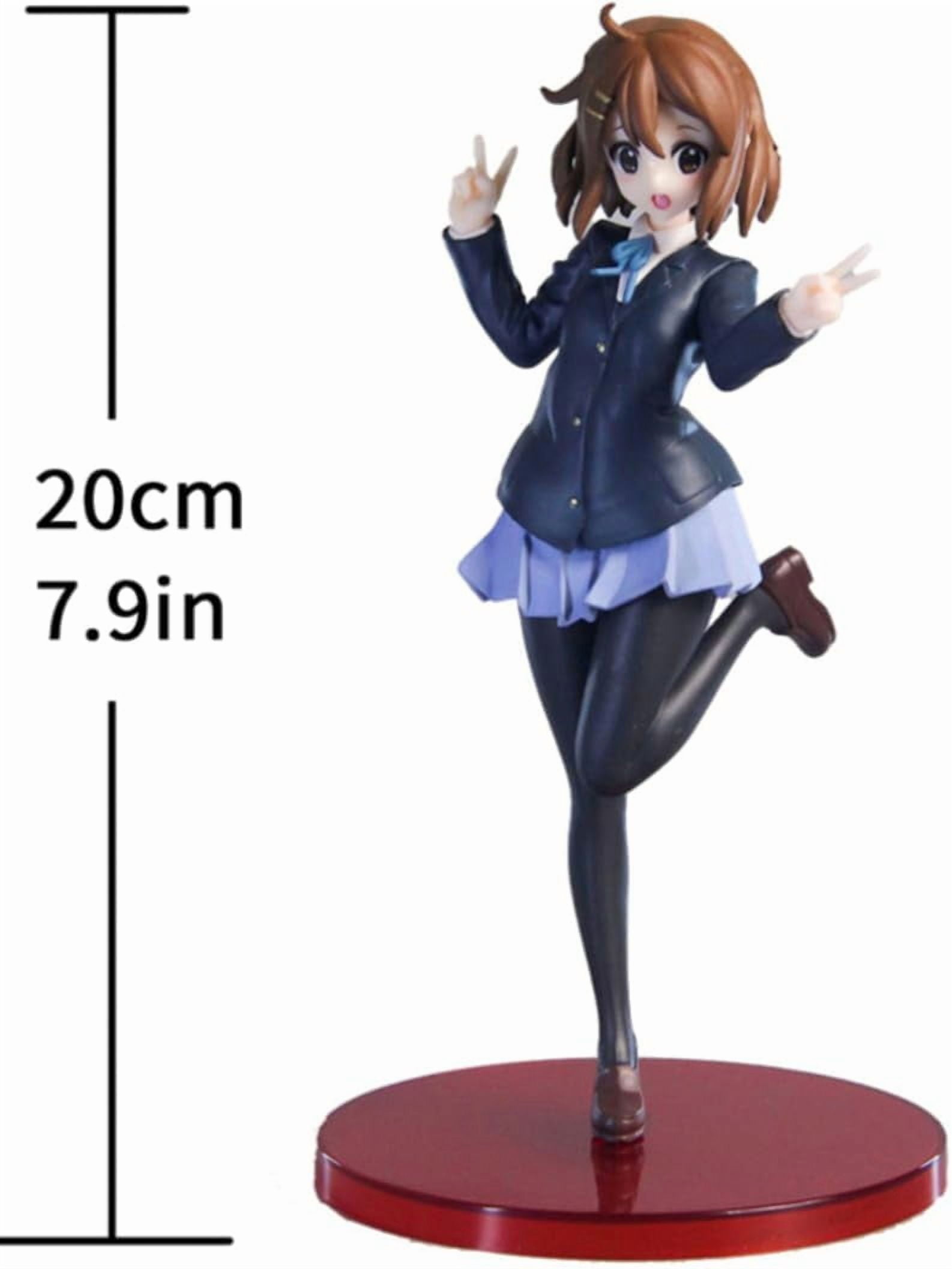New K-ON! Hirasawa Yui (Uniform Ver) Character Anime Model Statue Action Figures Desktop Ornament Popular Decorations Fan Souvenirs Creative Gift Collectable