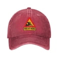 thumbnail image 1 of DouZhe Adjustable Washed Cotton Baseball Cap - Funny Humor Warning Prints Vintage Dad Hat Unisex Sports Caps (Red), 1 of 6