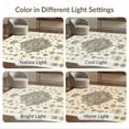 thumbnail image 7 of ODIKA Front Weathered Door Motif Scattered Contemporary Bedside Beige for Home Office, Gaming Room, Under Desk, Non-Slip Chair-Friendly, 7 of 7