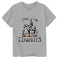 thumbnail image 3 of Hienoo Girls Cowboy Graphic Short Sleeve T Shirt Trendy Summer Crewneck Tshirt, Sizes 0-13, 3 of 3