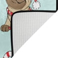 thumbnail image 4 of SKYSONIC Christmas Dog and Candy Lightweight Carpet Mats Area Soft Rugs Floor Mat Doormat Decoration for Rooms Entrance 36x24 inch, 4 of 6