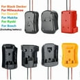 thumbnail image 2 of 1PC DIY Adapter Converter Base Shell For Makita/Bosch/Milwaukee/Dewalt/Black&Decker/Ryobi 18V Lithium Battery Cable Connector, 2 of 10