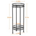 thumbnail image 4 of Auledio 2 Tier Metal Plant Stand Rack, Multiple Heavy Duty Flower Pot Stand Outdoor Indoor Storage Holder for Home Garden,Black, 4 of 6