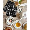 thumbnail image 4 of Black Boho Kitchen Dish Towels for Drying Dishes Set of 4, Vintage Ethnic Tribe Abstract Art Geometric Waffle Weave Microfiber Hand Tea Bathroom Towels Quick Dry & Absorbent Towel 15.7x23.6, 4 of 7