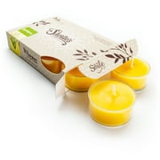 Lemongrass Tealight Candles - 6 Yellow Premium Scented Tea Lights - Shortie's Candle Company