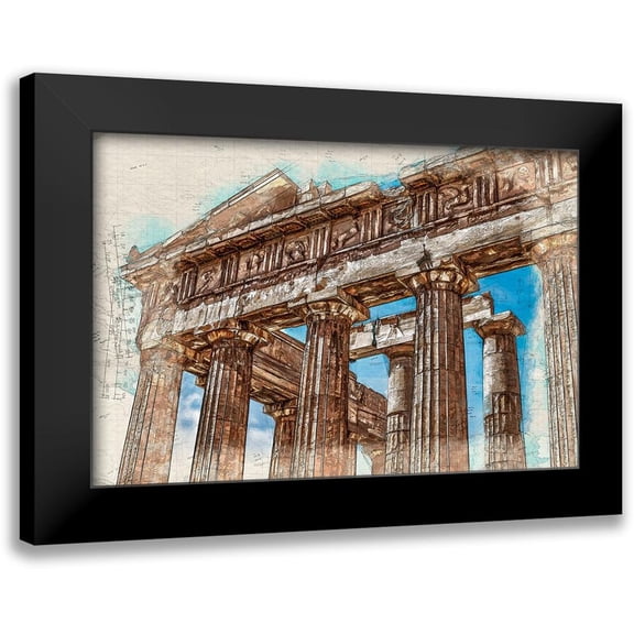 Bolokofsky, Ronald 14x11 Black Modern Framed Museum Art Print Titled - Acropolis I