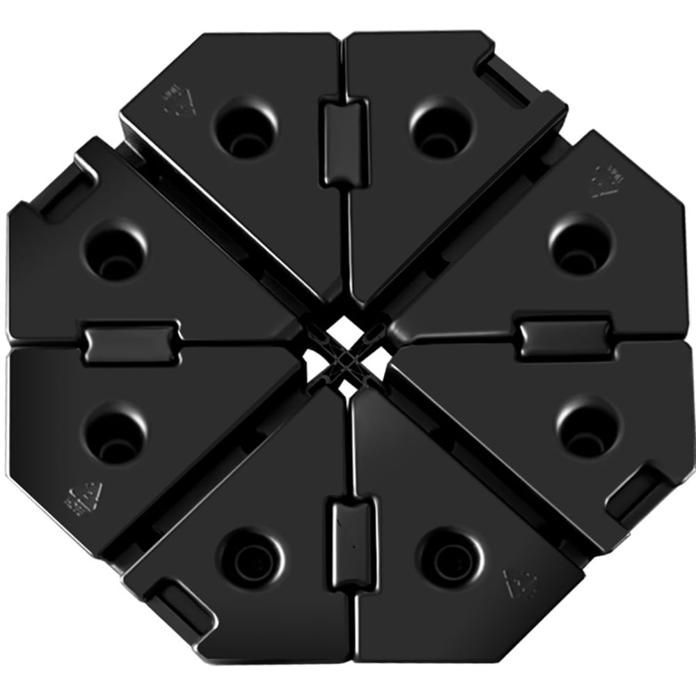Spaco Umbrella Base, 4 Pieces Patio Cantilever Offset Umbrella Weights Base Plate Set for Outdoor Patio Market Table Umbrella