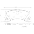 thumbnail image 4 of Brembo 08-10 Porsche Cayenne/2010 Panamera Front Premium NAO Ceramic OE Equivalent Pad, 4 of 4