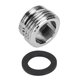 thumbnail image 1 of Adaptador de grifo de manguera de jardín Cocina Lavadora de baño Agua Agua Tap Thread Adaptador de latón con junta Jooan Hogar, 1 of 2