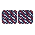 thumbnail image 7 of Disketp 2 Piece Patriotic Star Pattern Pattern Windshield Sunshades,Folding Windshield Sun Shade For Car Suv Trucks Sedan,Blocks Uv Rays Sun Visor Protector-Medium, 7 of 7