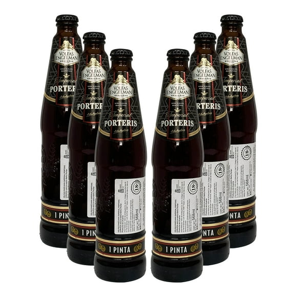 Six Pack Cerveza Volfas Engelman Imperial Porteris 568 ml Volfas Engelman Imperial Porteris