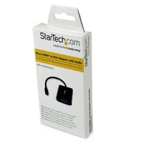 StarTech.com MCHD2VGAA2 Micro HDMI to VGA Adapter Converter with Audio for Smartphones / Ultrabooks / Tablets - 1920x1200