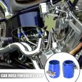 thumbnail image 2 of Unique Bargains 2pcs AN18 Hex Black Car Hose Finisher Clamp Adapter Line End Cover Connector, 2 of 6