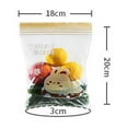 thumbnail image 3 of YAOMOBB Sac Alimentaire Résistant aux Basses Températures Épaissi Réutilisable Transparent de Qualité Alimentaire avec Fermeture Éclair pour Fruits et Légumes, Va au Lave-Vaisselle, 3 of 6