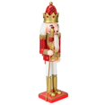 thumbnail image 5 of 30cm Tall Standing Christmas Nutcracker Figurines for Festival Desktop Party Red, 5 of 9