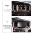thumbnail image 3 of Car Dashboard Dvd Navigation Screen Frame Cover Trim For Dodge For Charger 2015+ Carbon Fiber, 3 of 8