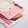 thumbnail image 5 of ELEHOLD Rugged Case for Samsung Galaxy Tab S9 FE /S9 11 Inch Tablet, with 360° Rotation Kickstand Handle Grip Crossbody Shoulder Strap Heavy Duty Shockproof Protective Cover,Pink, 5 of 10