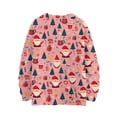 thumbnail image 3 of WTOBBY Women's Casual Long Sleeve Woolen Christmas Sweatshirt, Holiday Print Pullover with Cute Design, Cozy Fall and Winter Top for Vacation and Parties,Watermelon Red L, 3 of 3