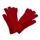 thumbnail image 3 of Guantes de invierno de dos dedos, largos y cómodos, de polar acrílico, para exterior e interior, de color puro, en rojo, 3 of 8