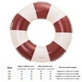 thumbnail image 3 of Anillo Natación A Rayas Clásico Flota Piscina Inflable para (marrón Oscuro 70), 3 of 3