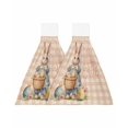 thumbnail image 2 of Stripes Summer Aqua Kitchen Hand Towel Strong absorbent Towel Washing Room Handkerchief Towel, 2 of 6