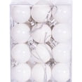 thumbnail image 2 of Mini Shatterproof Ball Ornaments, Christmas Ornament Set, Holiday Tree Decor, Festive Bauble Gift for Family Home, 2", White, 24 Pack, 2 of 4