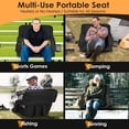 thumbnail image 2 of ZENPETIO 21" Dual-Sided Heated Stadium Seats with Back Support, Portable 3 Levels Heating Bleachers Seat with Backrest, 5 Pockets for Outdoor, 2 of 6
