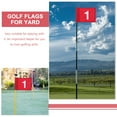 thumbnail image 5 of RENACLIPY Red Nylon Golf Flags for Yard Practice and Putting Training, 2 Pieces Golf Accessories, 5 of 6