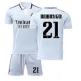 thumbnail image 1 of 16White 21C2022 Brand Men's Soccer Jerseys Suit 21 # Rodrygo Summer Short Sleeve Wobrand Men's Sport Running Uniformes de fútbol Conjunto de calcetines esquí esquí Gafas de esquí, 1 of 1