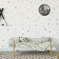 thumbnail image 4 of Star Constellation Wall Stickers Twelve Constellations Stars Space Wall Decals for Nursery Room Art Mural Room Bedroom Livingroom Full Moon Decoration Grey DIY Vinyl Room Ceiling Decor, 4 of 6