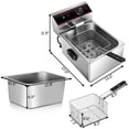 thumbnail image 2 of Gymax Friteuse 1700W Électrique Commercial Table Restaurant Friture W / Panier Scoop, 2 of 10