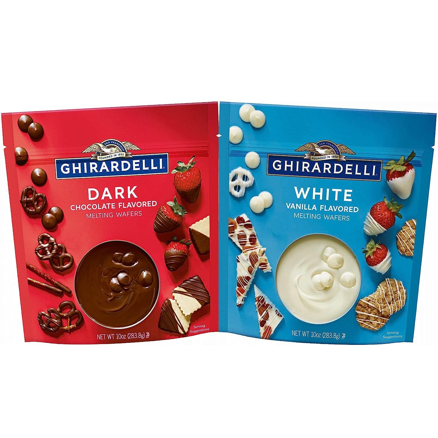 Ghirardelli Melting Wafers Variety Pack with Ghirardelli White