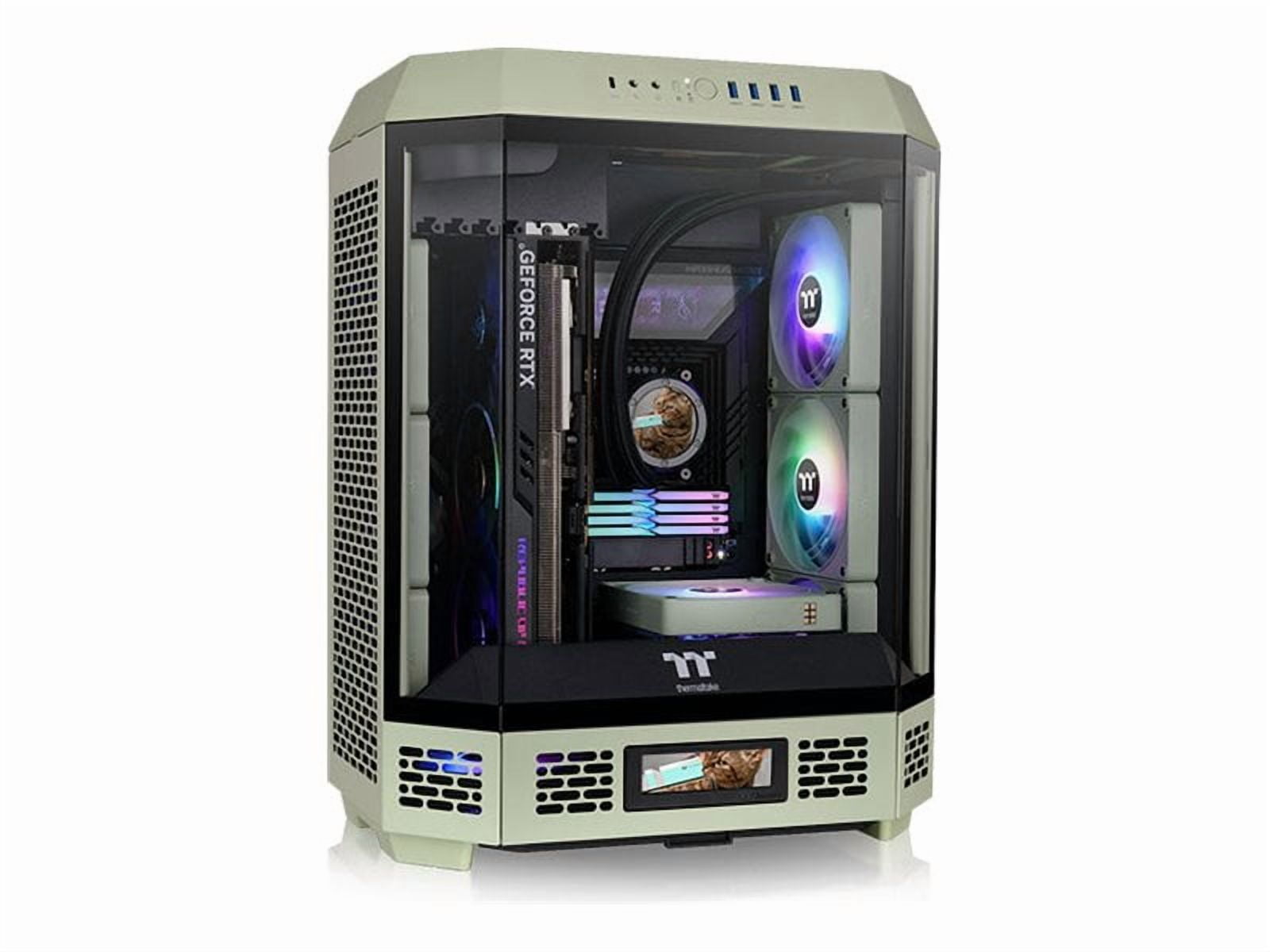 Thermaltake The Tower 600 Matcha Green Mid Tower Chassis - Mid-tower - Matcha Green - Tempered Glass, SPCC - 2 x 140mm Fan(s) Installed - Mini ITX, Micro ATX, ATX Motherboard Supported - 9 x Fan(s)...