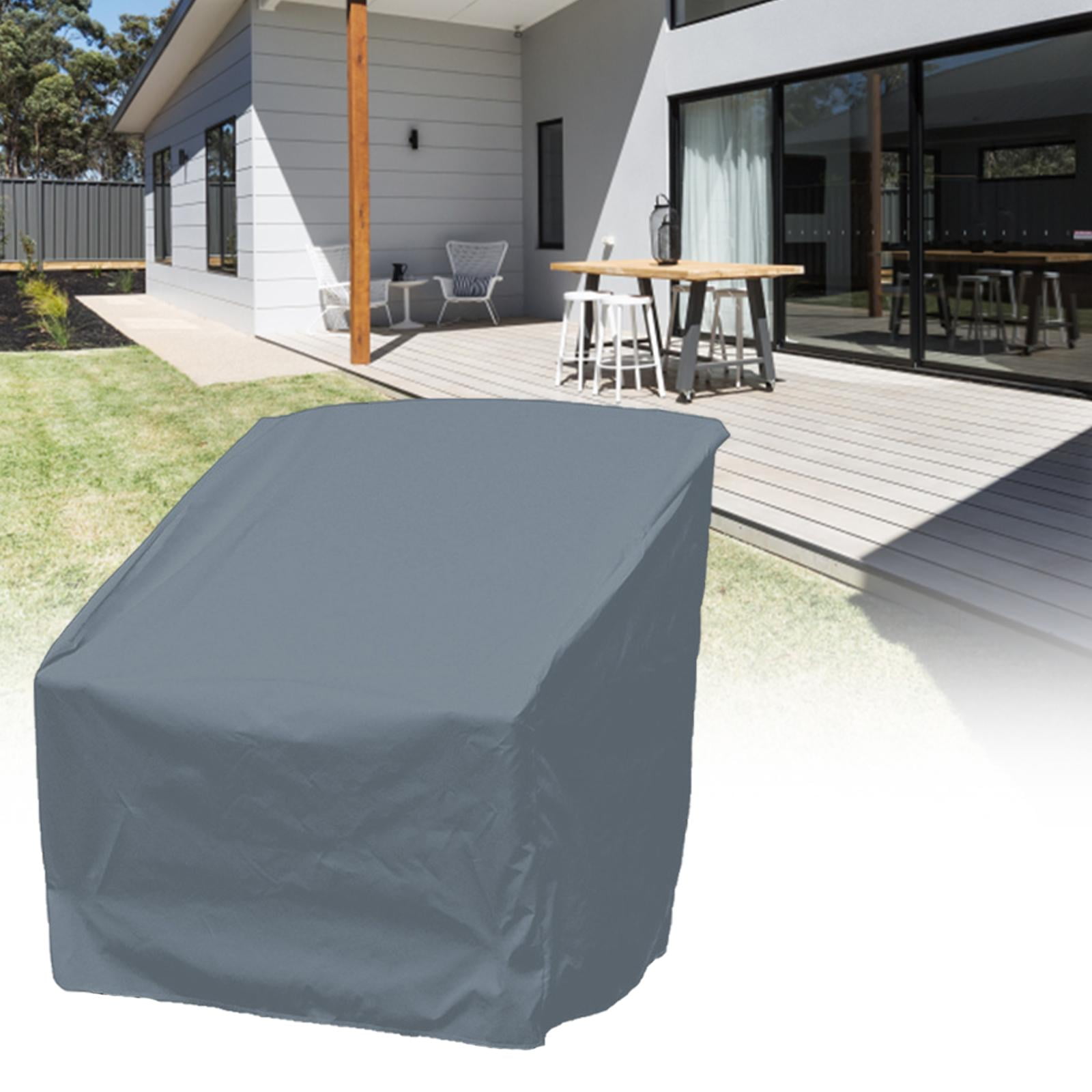 Chair Covers Protection Waterproof Cover Furniture Protector for Backyard patio and garden - Grey M