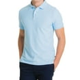 thumbnail image 1 of Lee Uniforms Men's Modern Fit Short Sleeve Polo Shirt, Light Blue, Large, 1 of 2
