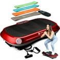 thumbnail image 1 of Lifepro Waver Vibration Plate Exercise Machine – Full Body Vibrating Plate for Lymphatic Drainage, Muscle Toning & Fat Loss – Includes Loop Bands, Remote & 99 Speed Settings - Red, 1 of 10