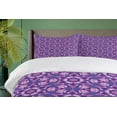 thumbnail image 4 of Ambesonne Mosaic Duvet Cover Sets, Fuchsia Style Shapes Design, 2-King, Blue Violet Fuchsia, 4 of 7
