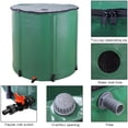 thumbnail image 5 of Winado Rain Barrel Patio Water Storage Barrel 200 Gallon Green, 5 of 9