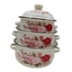 thumbnail image 5 of 3 ollas esmaltadas con tapa, antiadherentes, para el hogar y el restaurante. Estilo A, 5 of 9