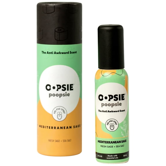 Toilet Spray Mediterranean Sage Cylinder Gift Box 2oz