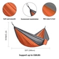 thumbnail image 5 of Hammock Nylon Portable Travel Camping Hammock,Orange/Gray, 5 of 5