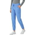 thumbnail image 2 of Hanes Women's Scrubs Cargo Joggers, Healthcare Scrub Joggers for Women, Moisture Wicking, Ceil Blue 2, 2 of 5