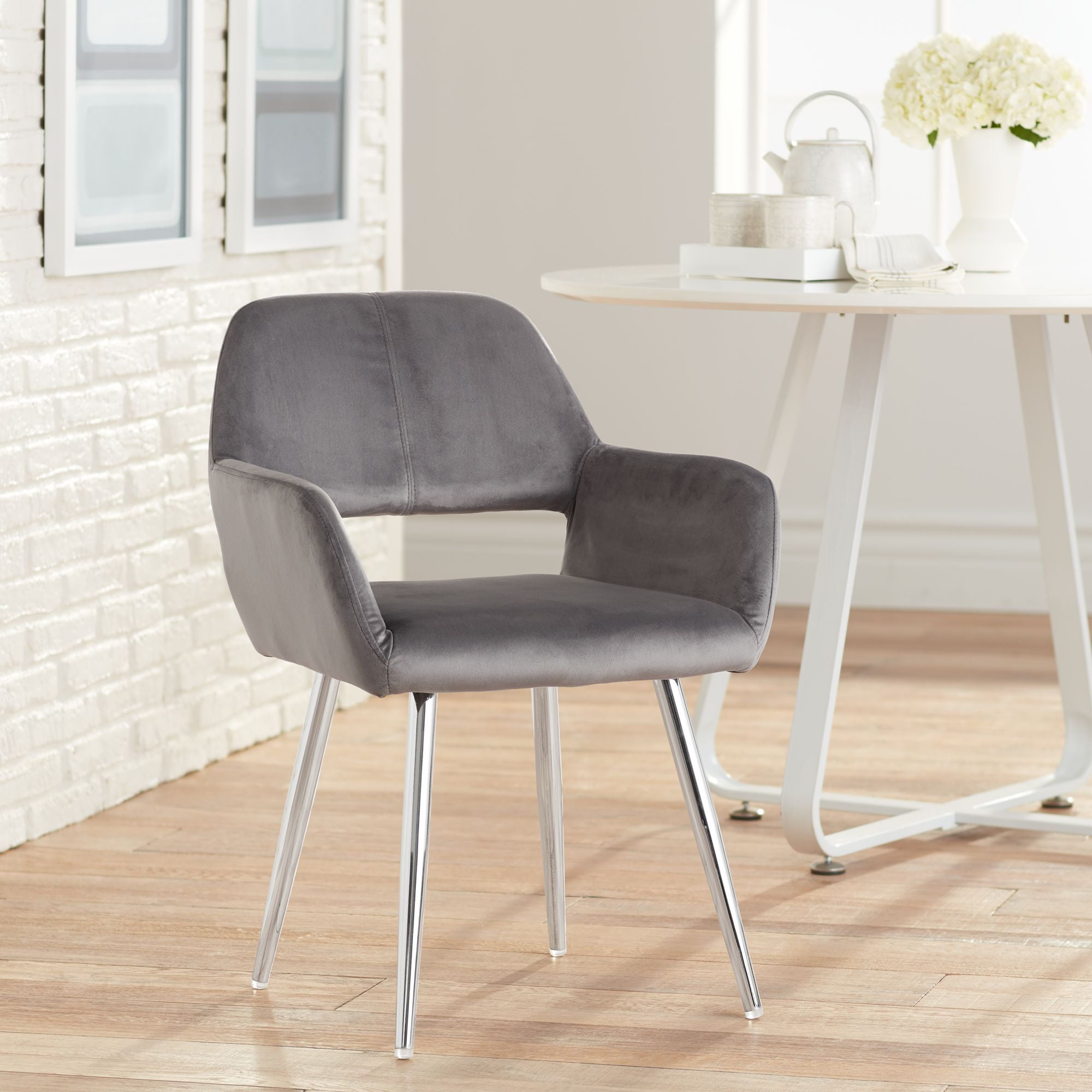 Photo 1 of 55 Downing Street Martin Gray Fabric Dining Chair
