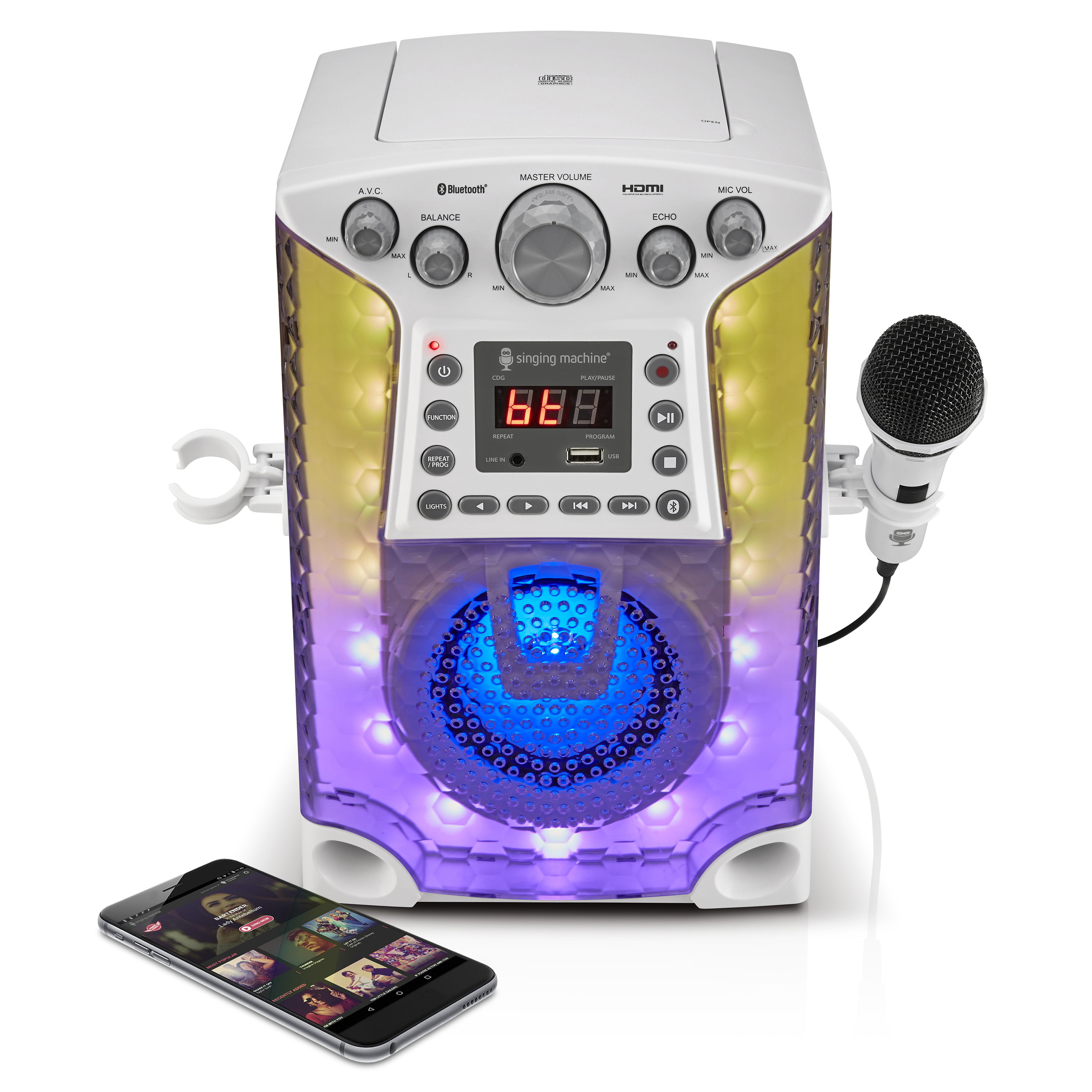 Akai KS390 Karaoke CD+G Machine with Light Show Effect and Built-in Stereo Speakers 