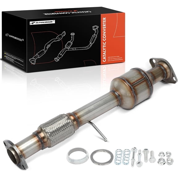 A-Premium Rear Catalytic Converter Kit Direct-Fit Compatible with Toyota Highlander 2014 2015 2016 2017 2018 2019 3.5L, E.P.A. Compliant, Replace# EC41326