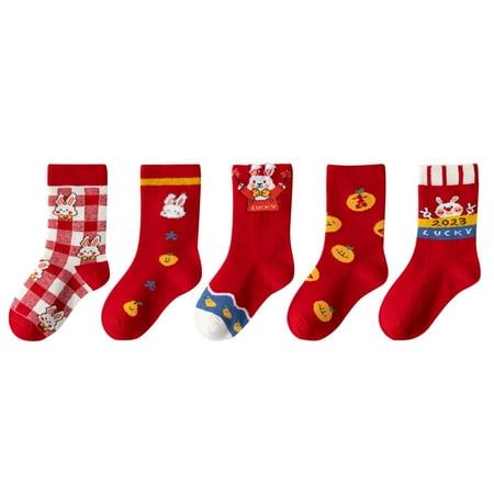 

Ankle Socks For Women Baby And Children Stockings Fashionable New Cartoon Rabbit Red Comfortable And Warm Socks