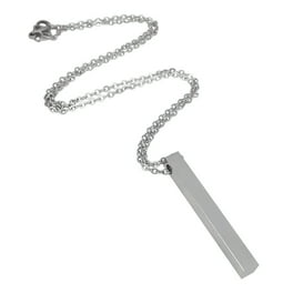 HSWYFCJY Cadena Figaro Hombre Acero Inoxidable: Plata/Oro/Negro (18-26 Pulgadas, 5mm Ancho)