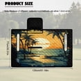 thumbnail image 7 of FKELYI Sunset Glow Palm Tree Print Golf Cart Seat Cover Universal Fit Foldable Golf Cushion Seat Towel Blanket with Pockets, Quilted Padding, Easy to Transport & Clean, 7 of 7