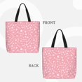 thumbnail image 3 of Disketp Love Canvas Tote Bag,Women Shoulder Bag Crossbody Handbag with Zipper Closure, 3 of 8